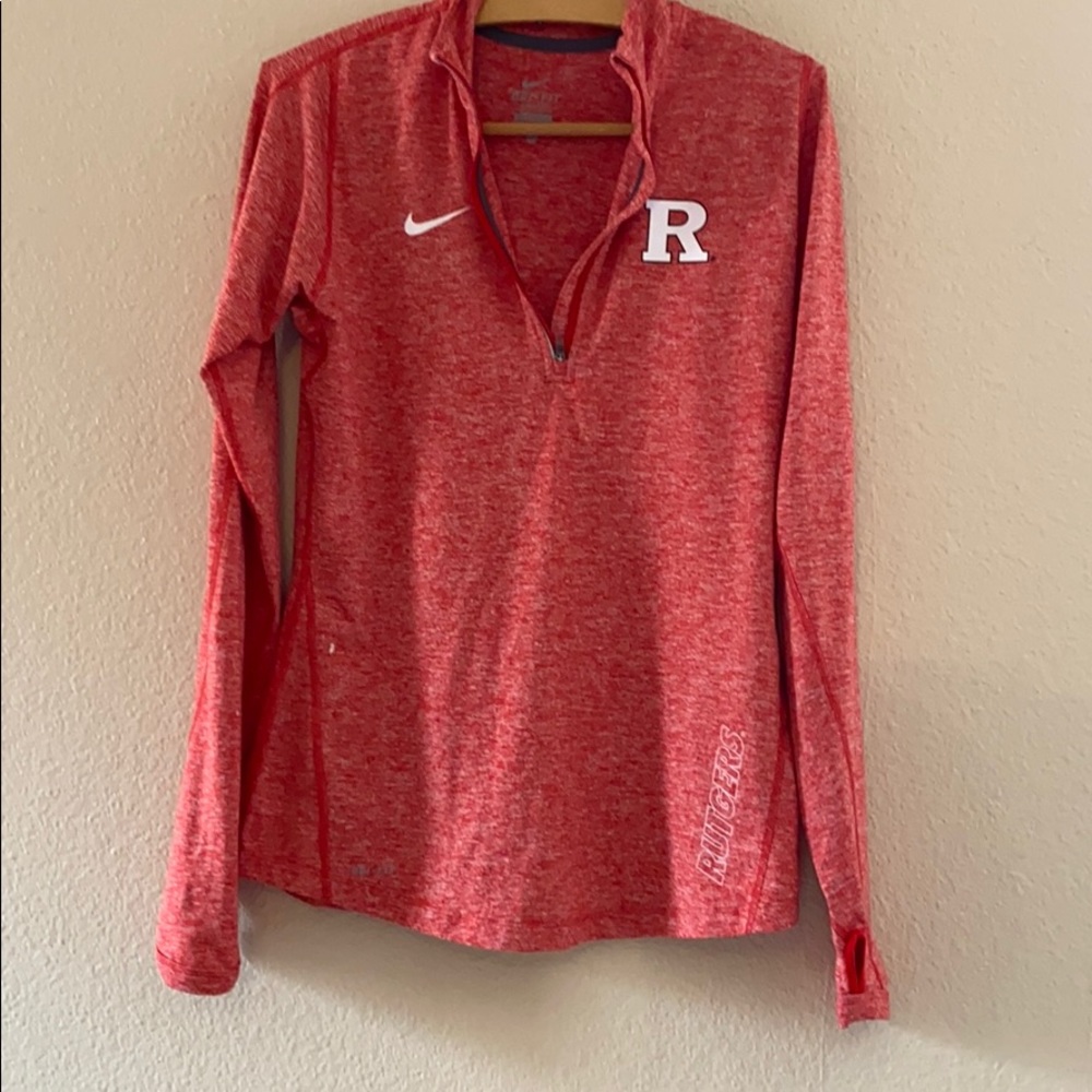 Nike dri fit rutgers long sleeve shirt